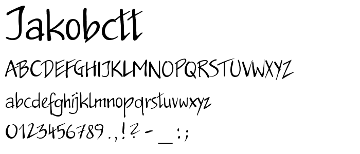 JakobCTT font
