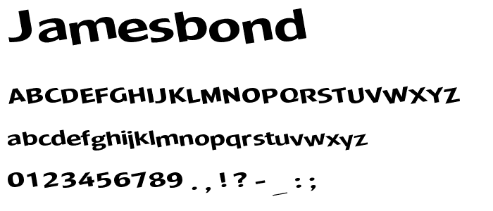 JamesBond font