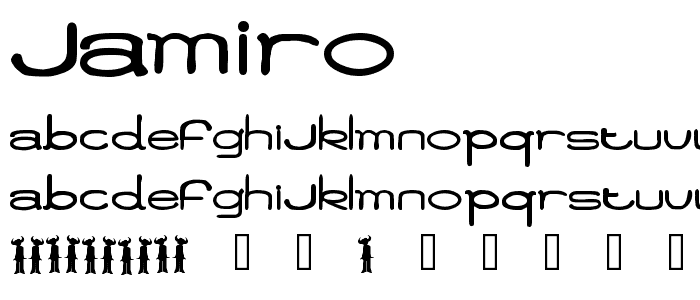 Jamiro font