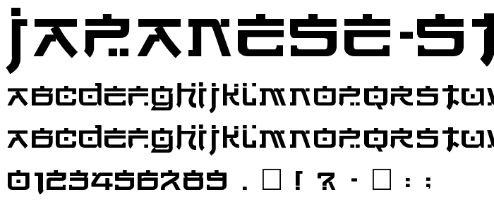 Japanese Style font