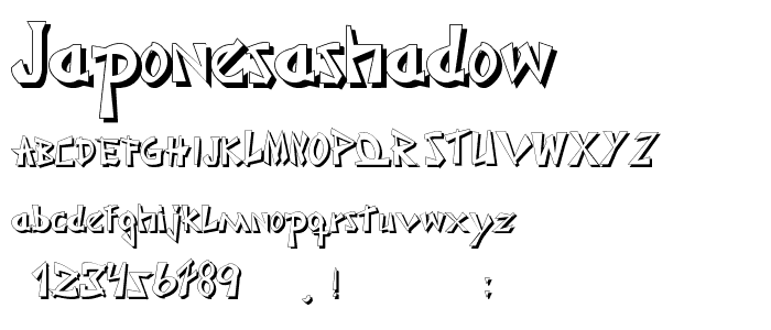 JaponesaShadow font