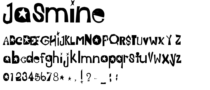 Jasmine font