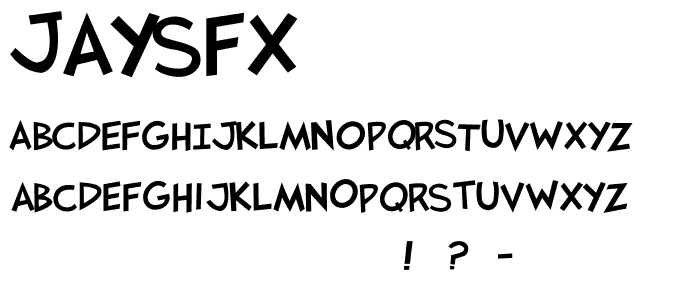JaySFX font