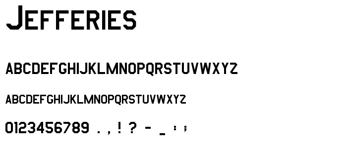 Jefferies font