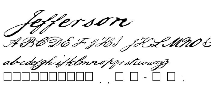 Jefferson font