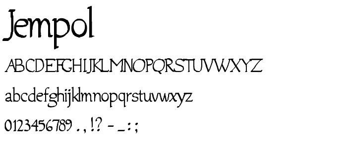 Jempol font