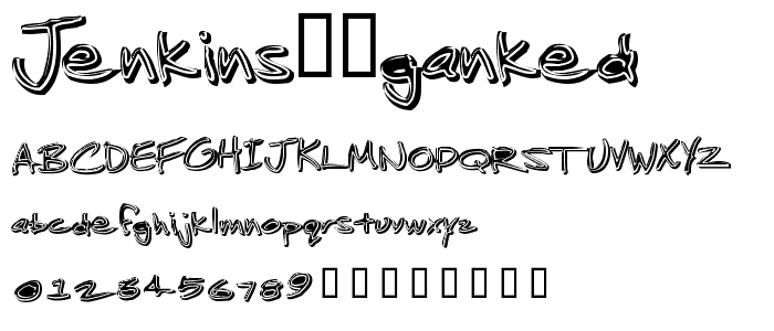 Jenkins Ganked font