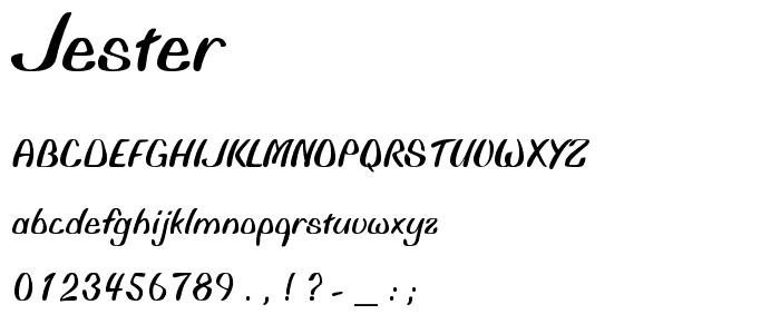 Jester font