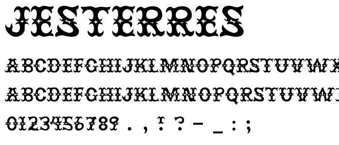 JesterRES font