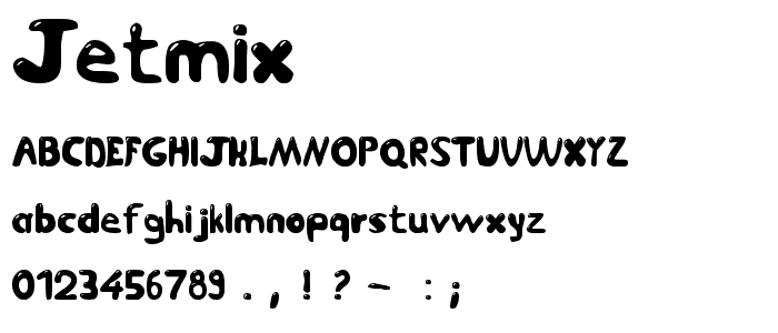 Jetmix font