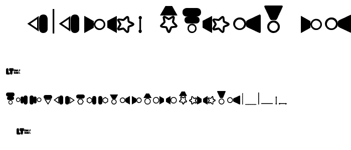 Jewelry Parts LT font