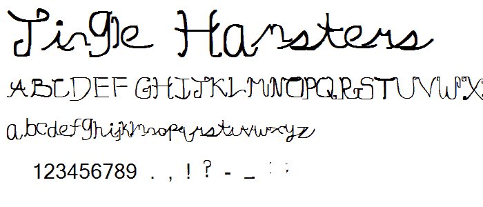 Jingle Hamsters font