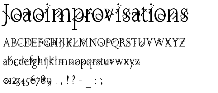 JoaoImprovisations font