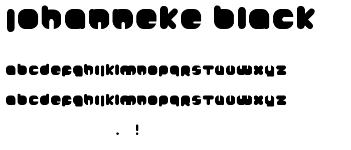 Johanneke Black font