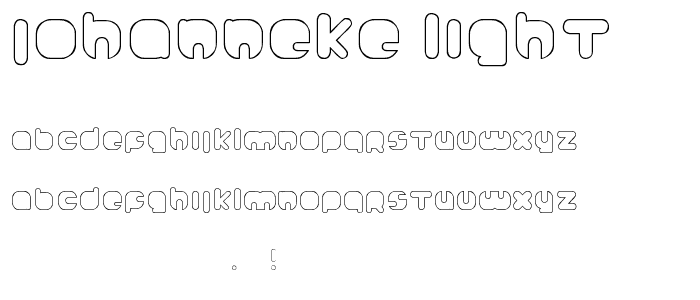 Johanneke Light font