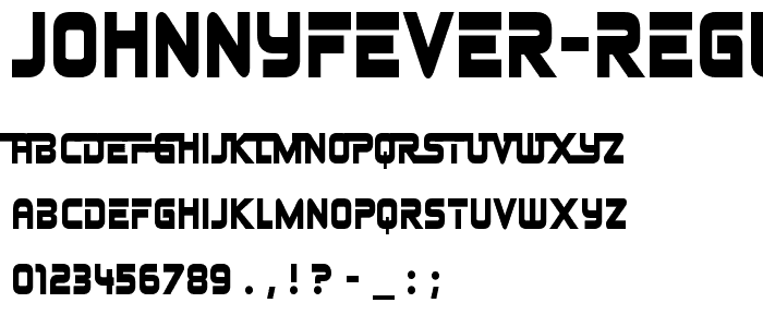 JohnnyFever Regular font
