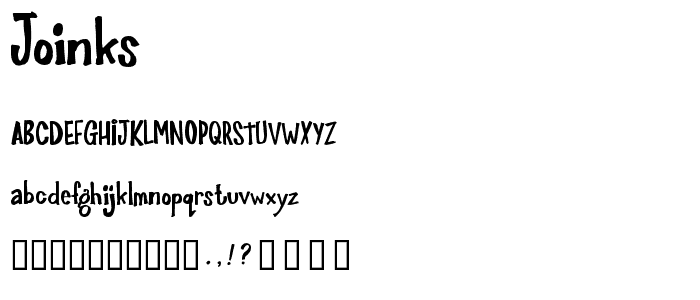 Joinks_ font