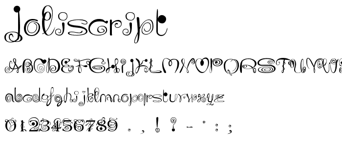 JoliScript font