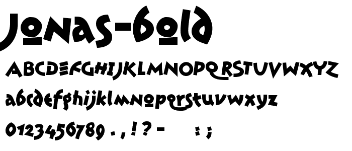 Jonas-Bold font