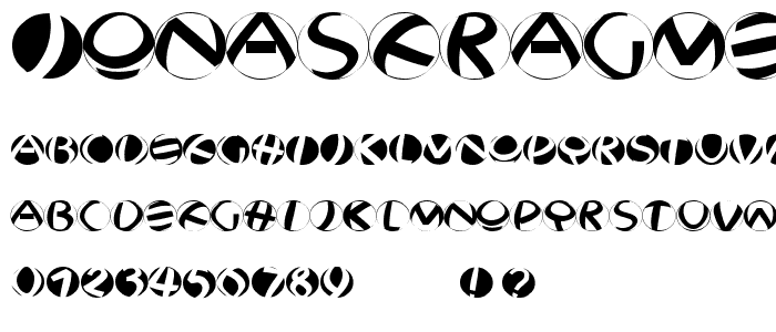 JonasFragmentsRound font