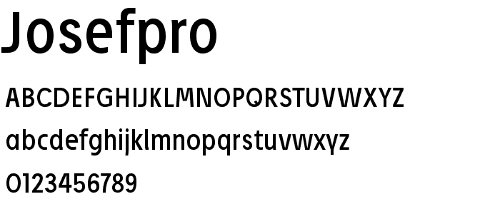 JosefPro font