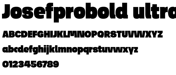 JosefProBold-Ultra font