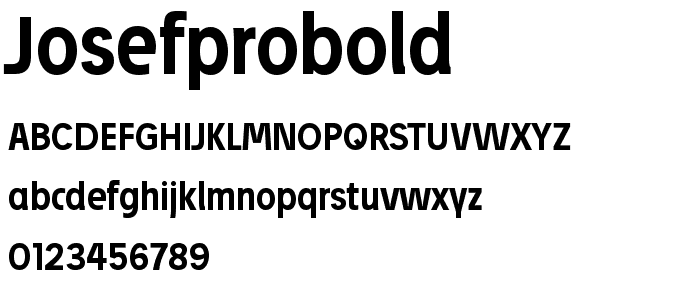 JosefProBold font