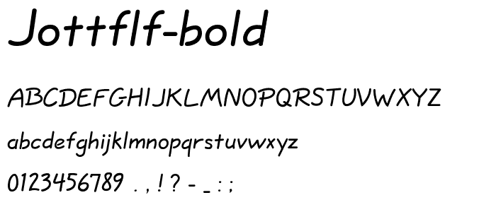 JottFLF-Bold font