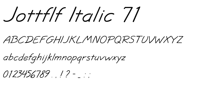 JottFLF-Italic.71 police