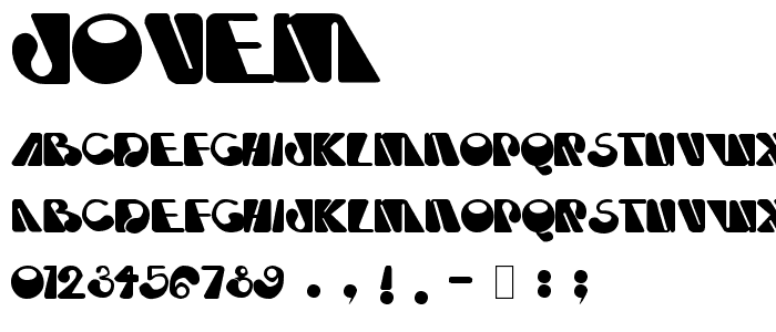 Jovem font