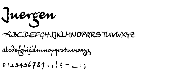 Juergen font