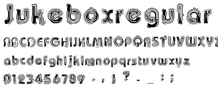 JukeboxRegular font