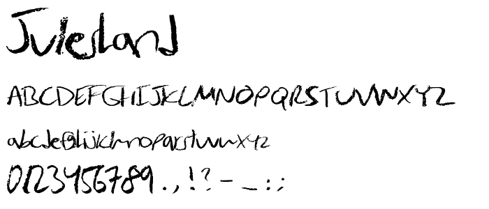 JulesHand font