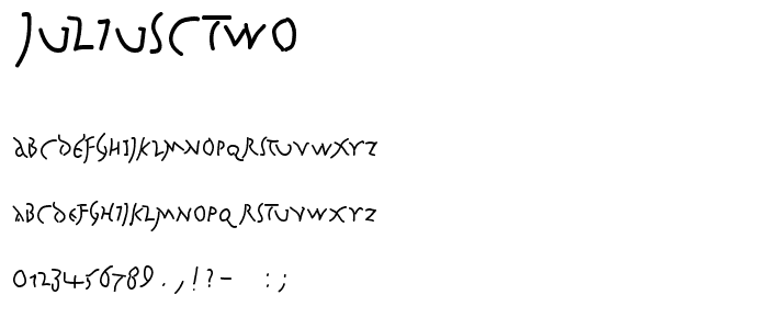 JuliusCTwo font