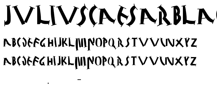 JuliusCaesarBlack font