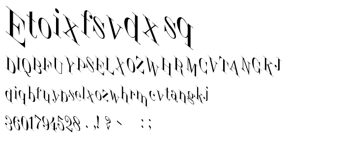JumbleItalic font