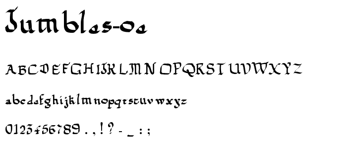 Jumbles OE font