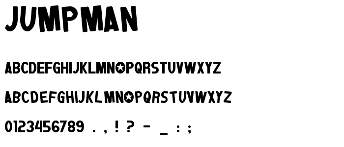 Jumpman font