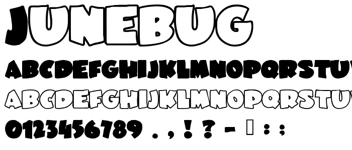 JuneBug font