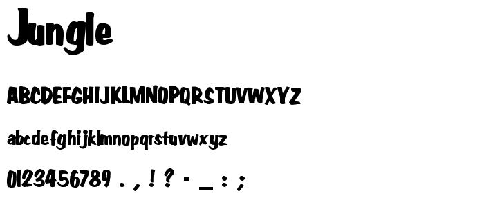 Jungle font