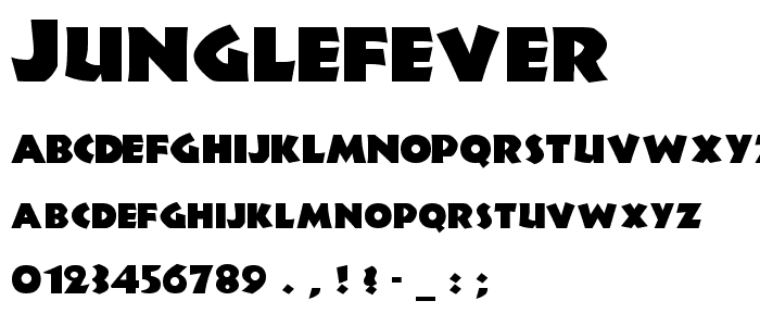 JungleFever font