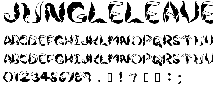 JungleLeaves font