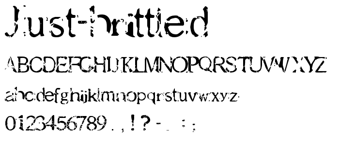 Just brittled font