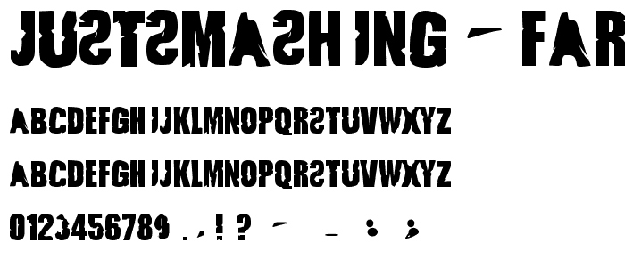 JustSmashing Fartzake font