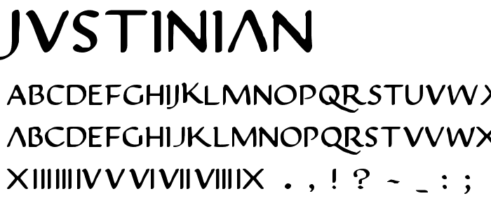 Justinian font