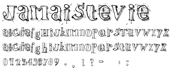 jamaistevie font