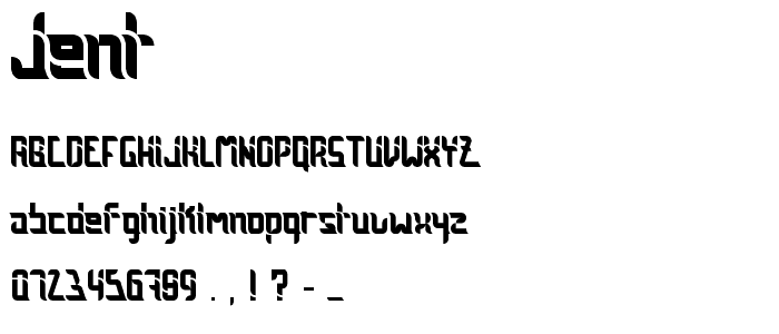 jent font