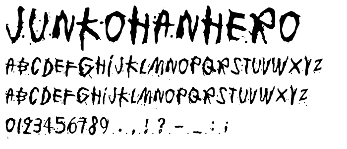 junkohanhero font