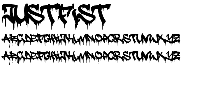 justfist2 font