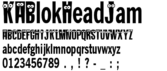 KABlokHeadJam font